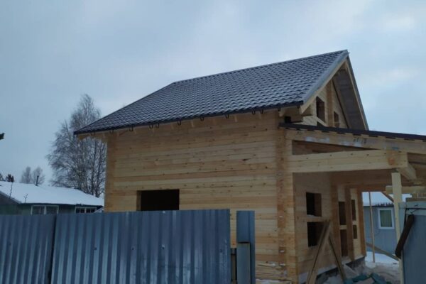Строительство дома г.Когалым профилированный брус 205 мм октябрь 2021г.